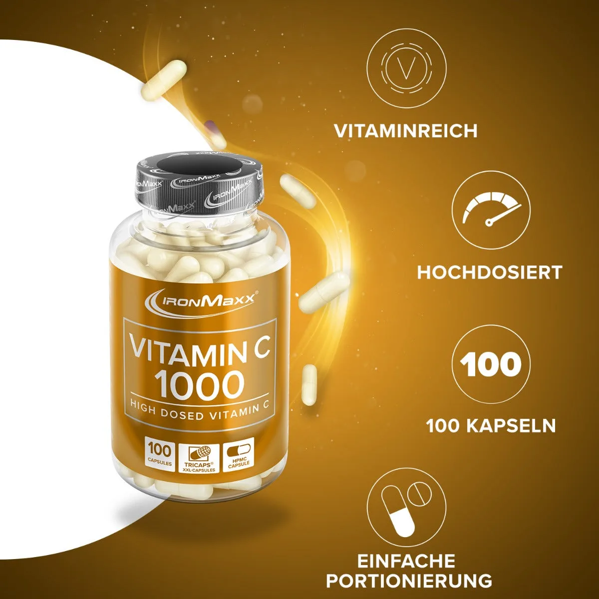 Vitamin C 1000 - 100 Kapseln – Bild 3