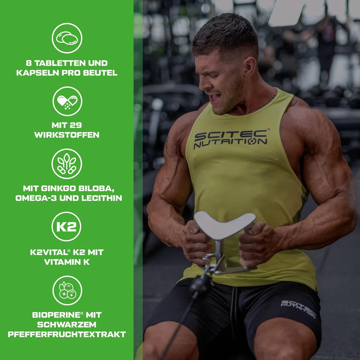 Scitec Nutrition Multi Pro Plus - 29-in-1 Multivitamin-Nahrungsergänzungsmittel mit Omega-3, Kalzium und Ginseng - 30-Tage-Vorrat in praktischen Beuteln – Bild 2