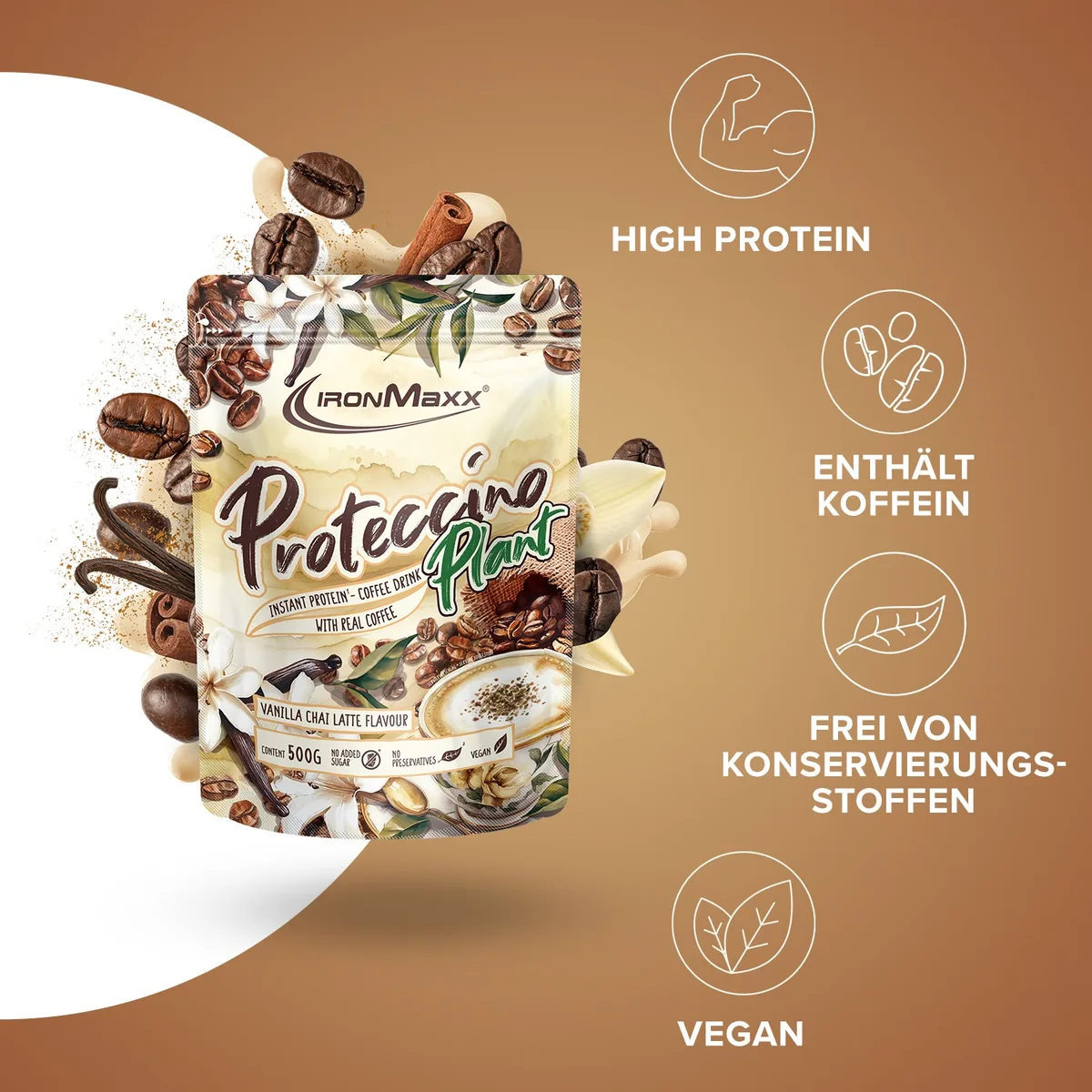 Proteccino Plant (500g) - Vanilla Chai Latte – Bild 2