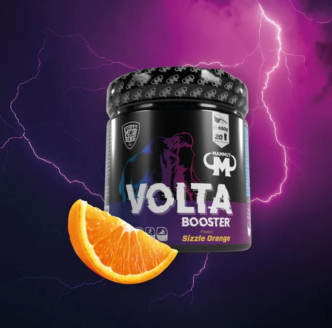 Volta Pre-Workout Booster Sizzle Orange (400g) – Bild 2