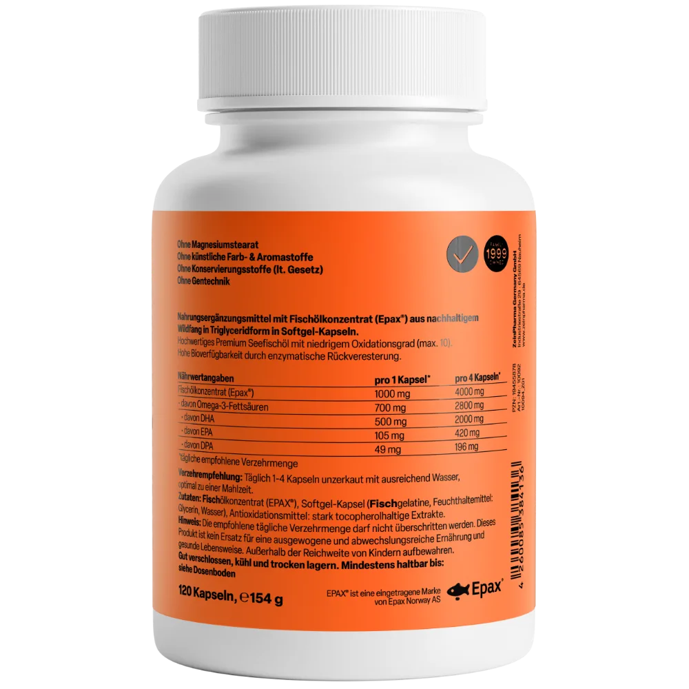 Omega 3 Gold - Brain Edition (120 Kapseln) – Bild 2