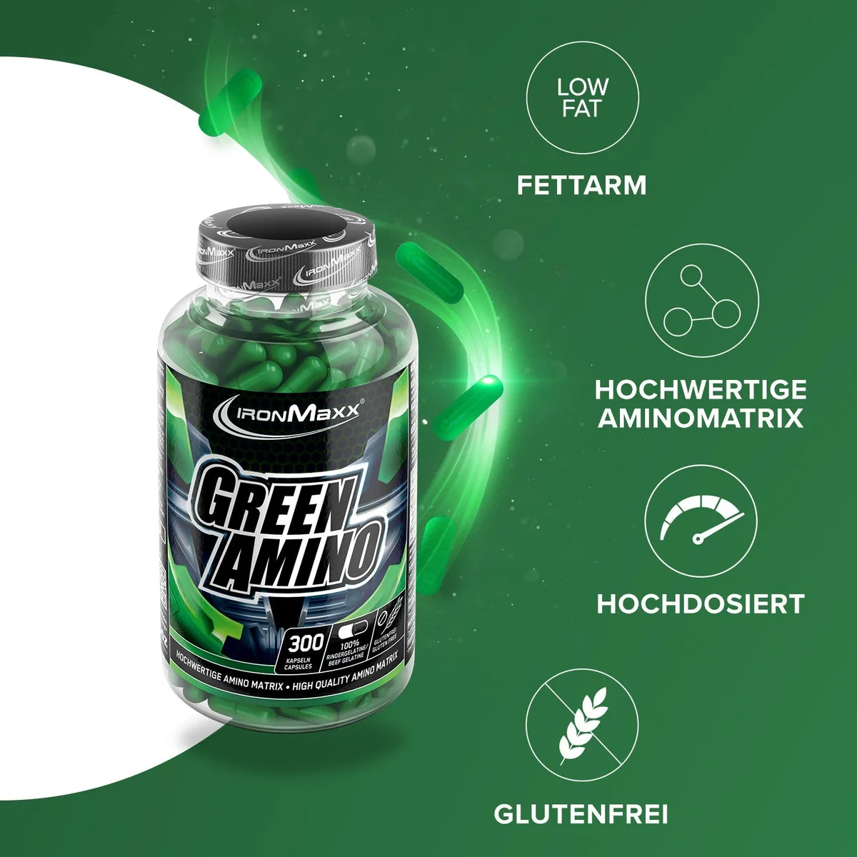 Green Amino - 300 Kapseln – Bild 8