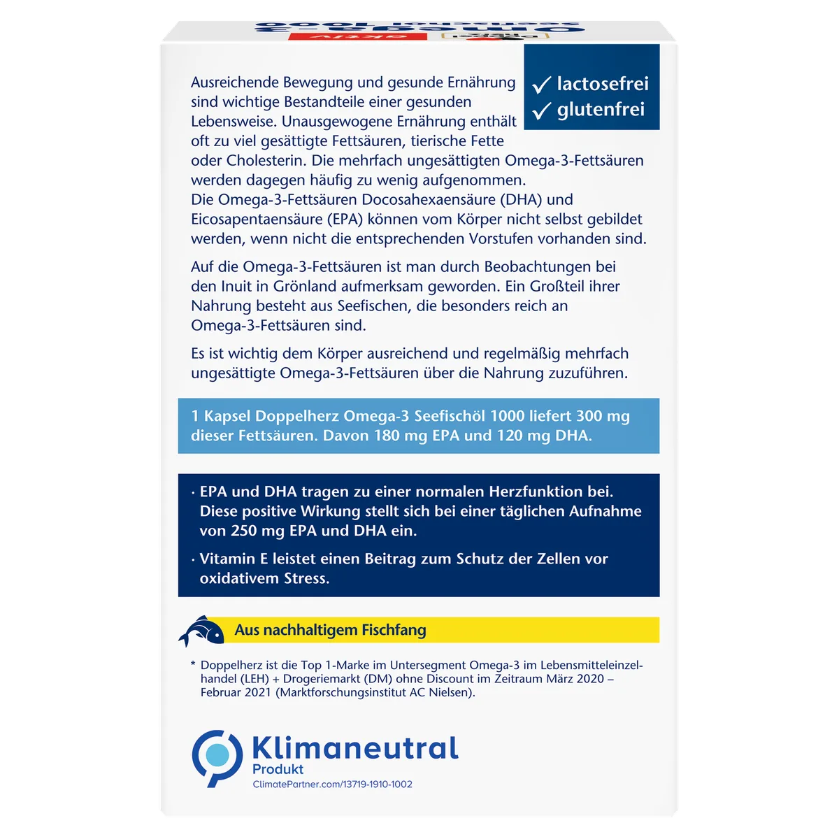 Seefischöl Omega3 1000 (80 Kapseln) – Bild 4