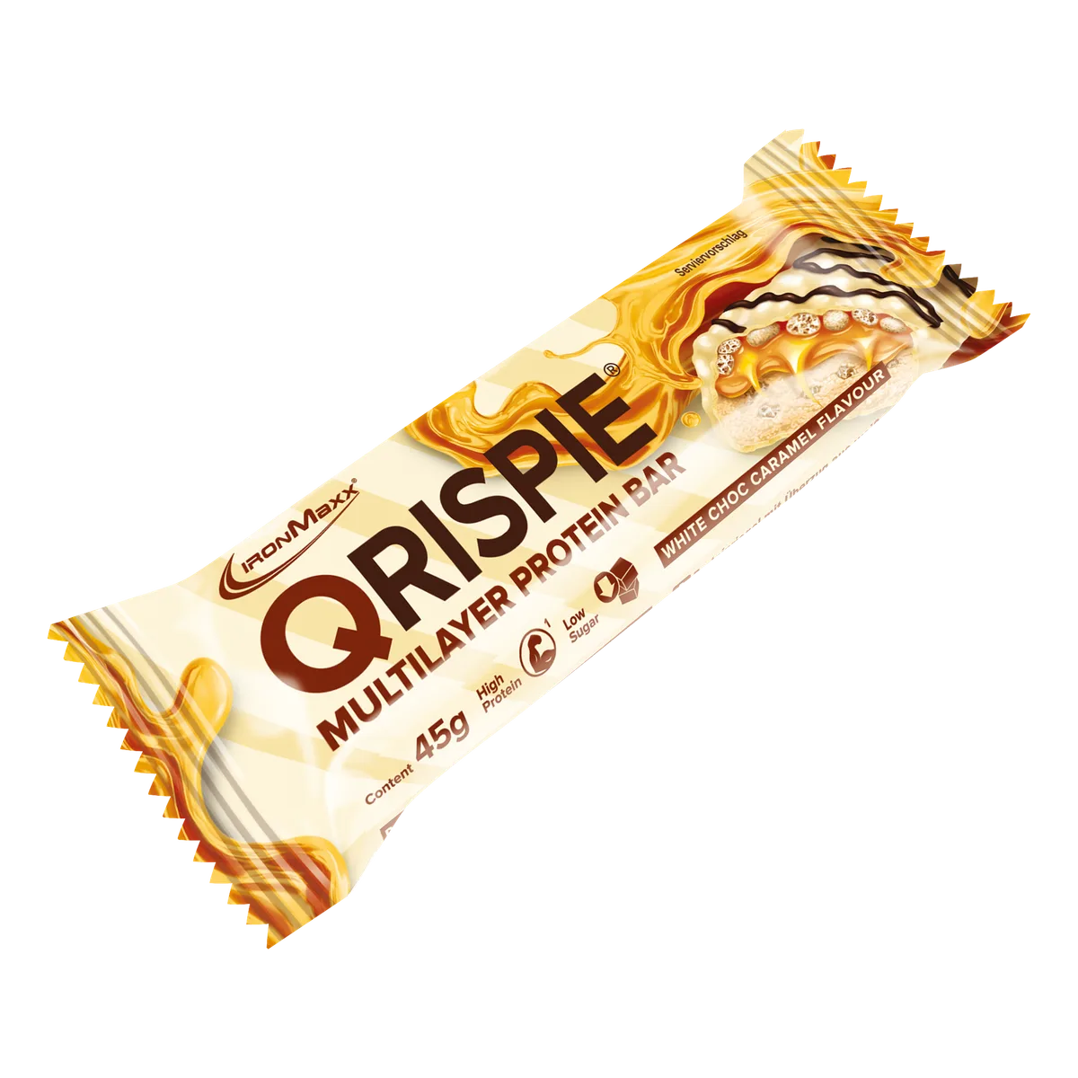 Qrispie Protein Riegel (45g) - White Choc Caramel