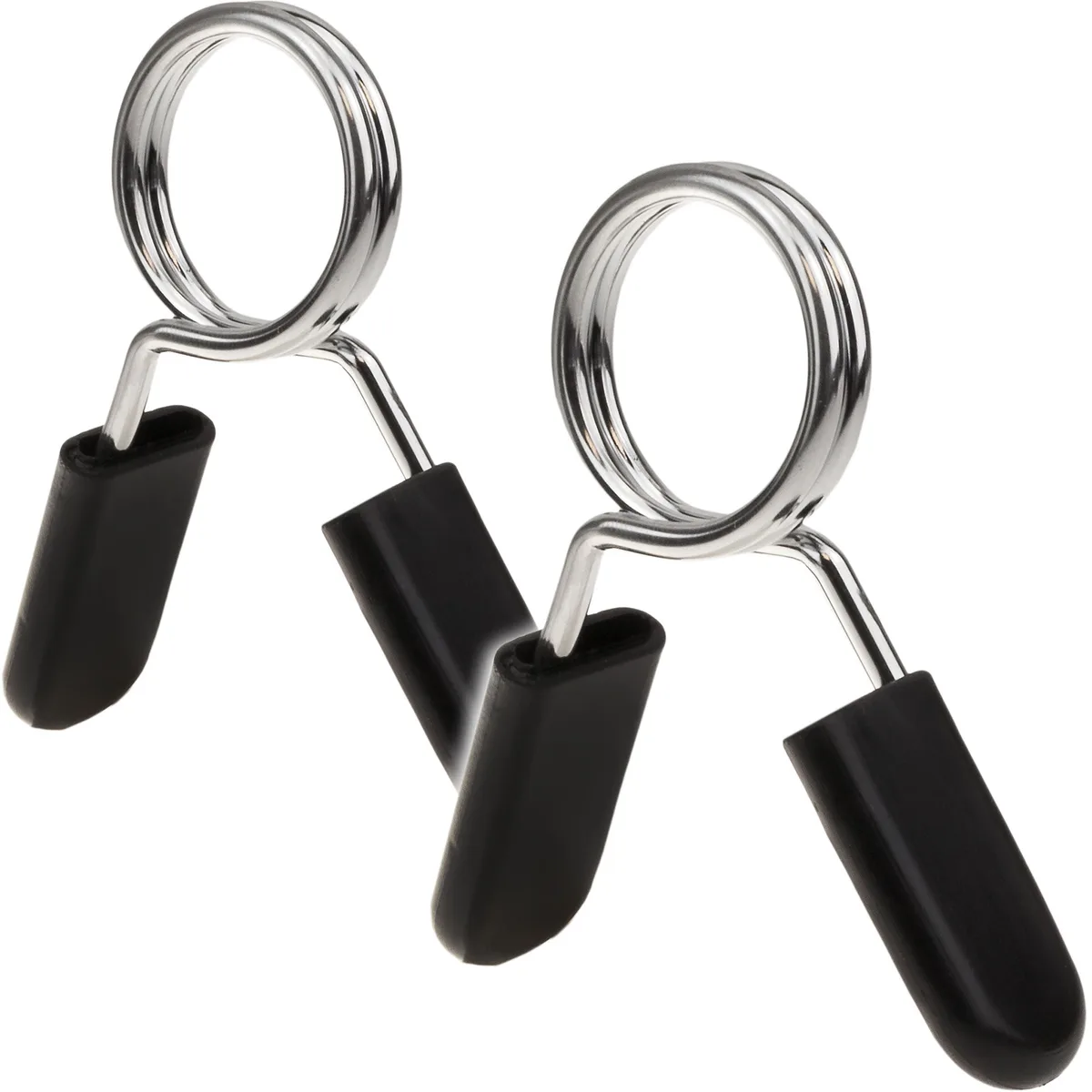 Feder-Feststeller 25mm Ø - 50mm Ø - Paar Silber (28mm Ø)