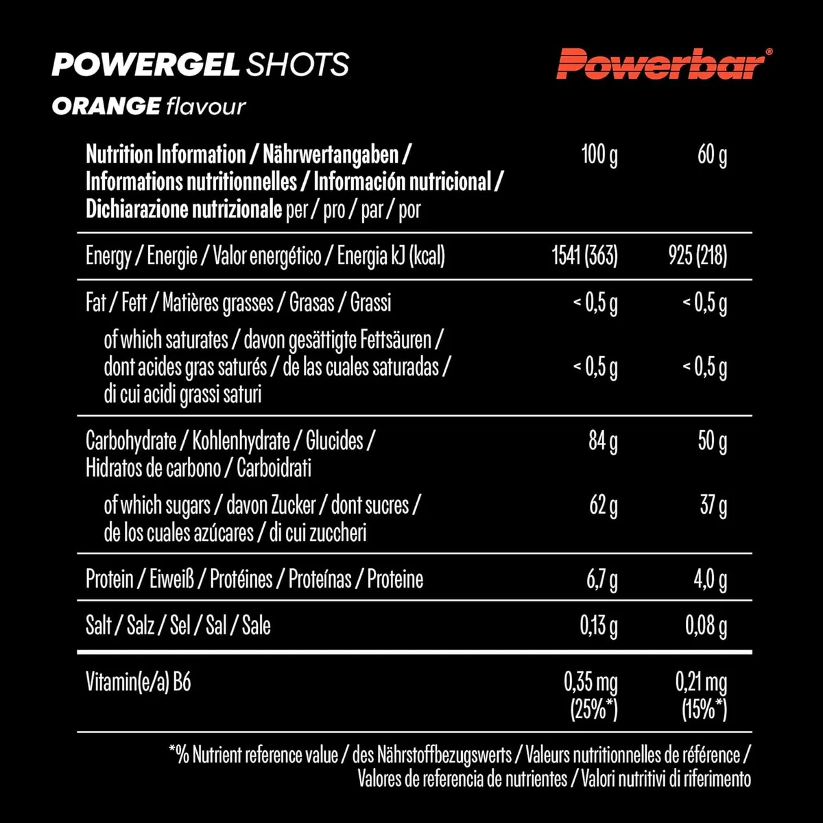 Powergel Shots (24x60g) Raspberry – Bild 3