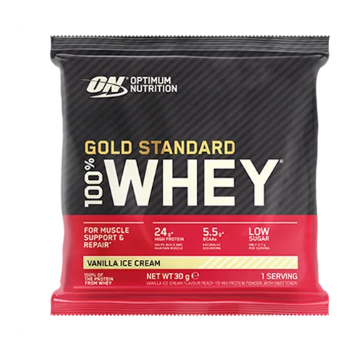 Gold Standard 100% Whey Sachets Strawberry / 30.0 – Bild 2