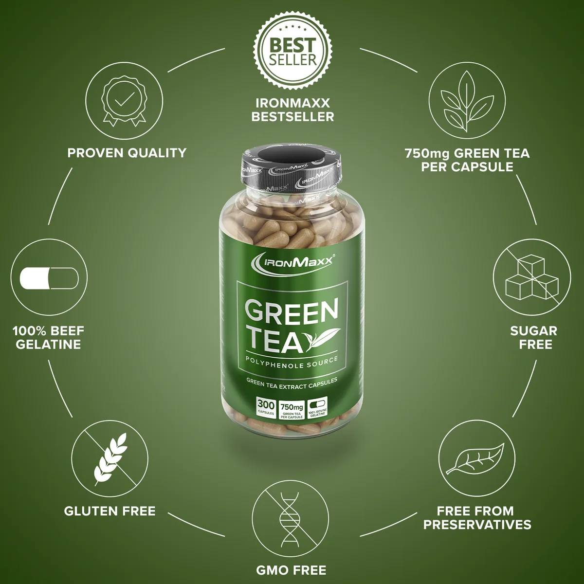 Green Tea - 300 Kapseln – Bild 6