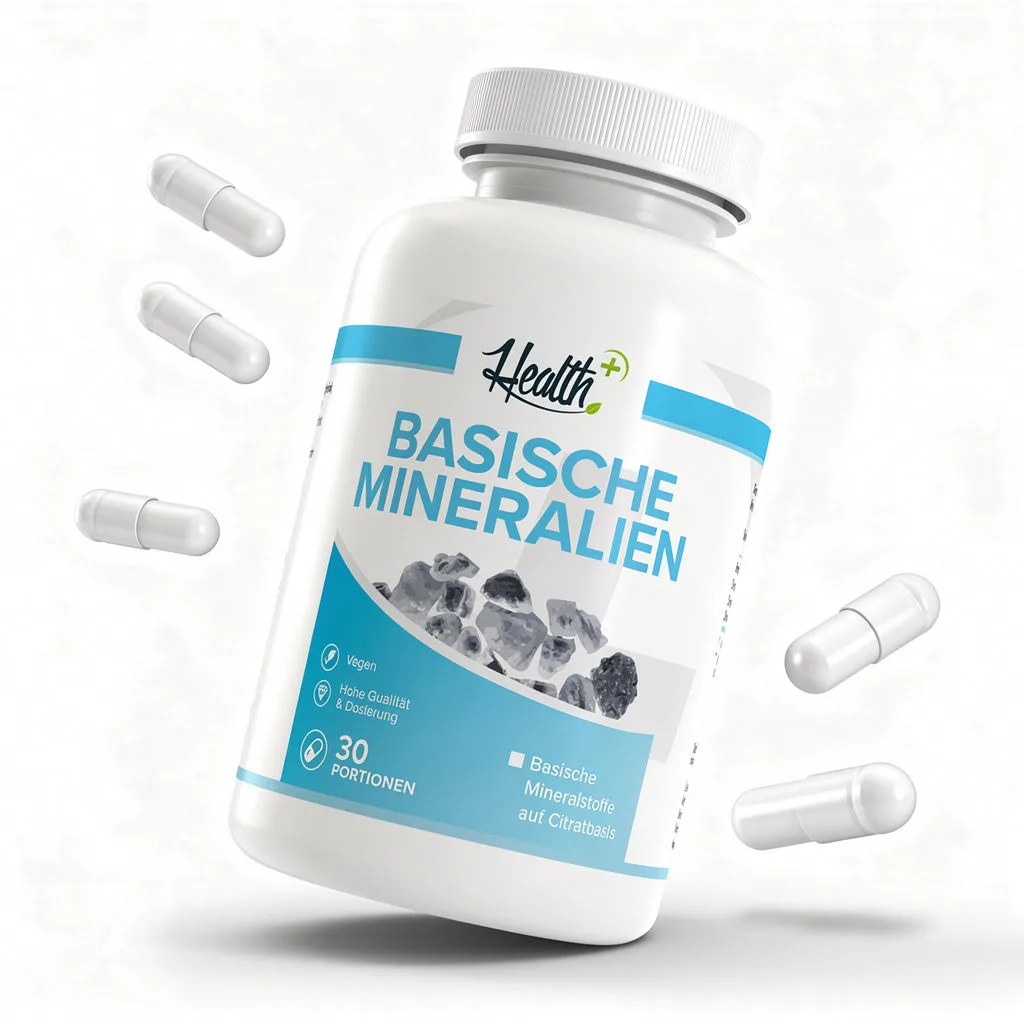 HEALTH+ BASISCHE MINERALIEN, 150 Kapseln – Bild 2