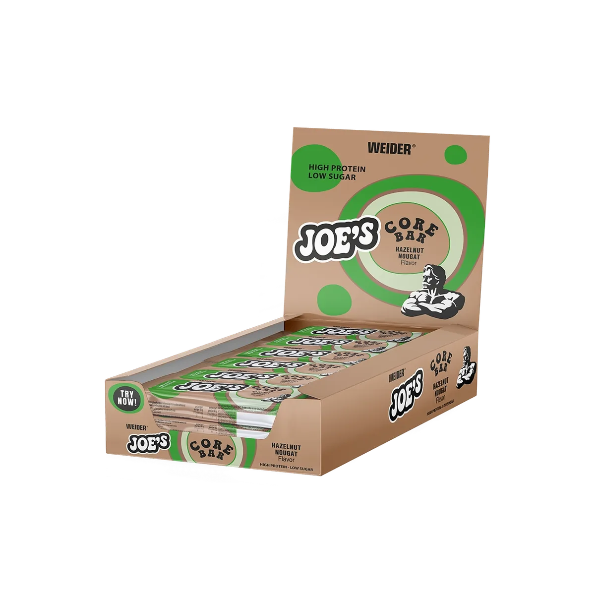 12er Box | Joe's Core Protein Bar Hazelnut-Nougat
