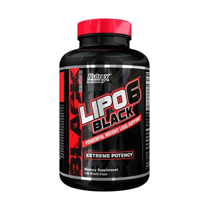 Nutrex Lipo 6 Black US – Hardcore Fatburner für definierte Muskeln (120 Kapseln)