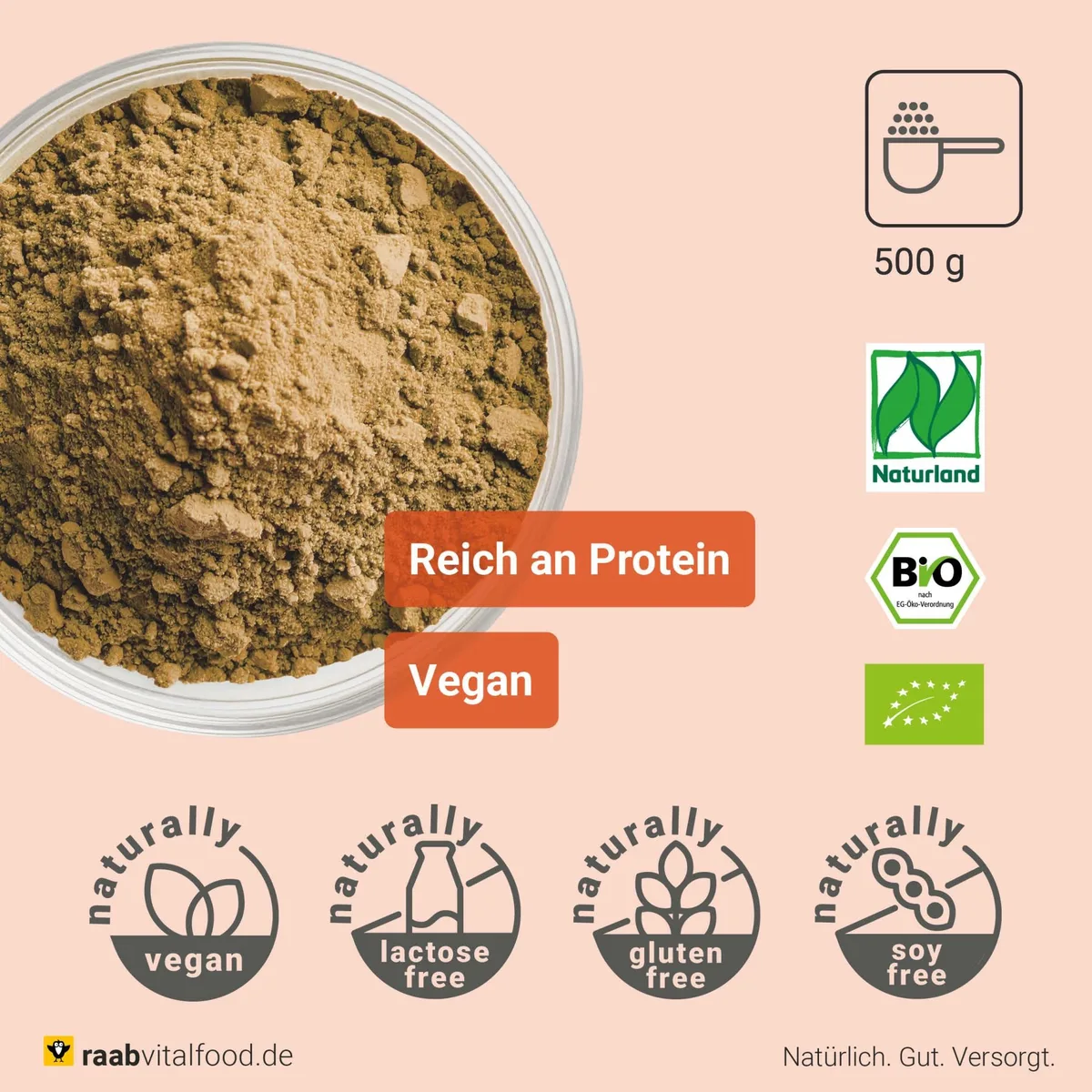 Bio Kürbiskern Protein (500g) – Bild 4