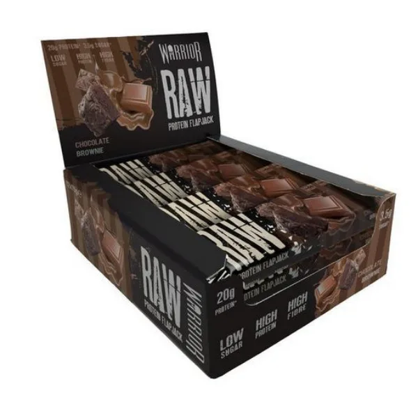 Warrior Raw Protein Flapjack, 12x75g im Karton