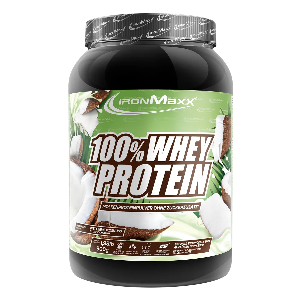 100% Whey Protein (900g) - Pistazie Kokos