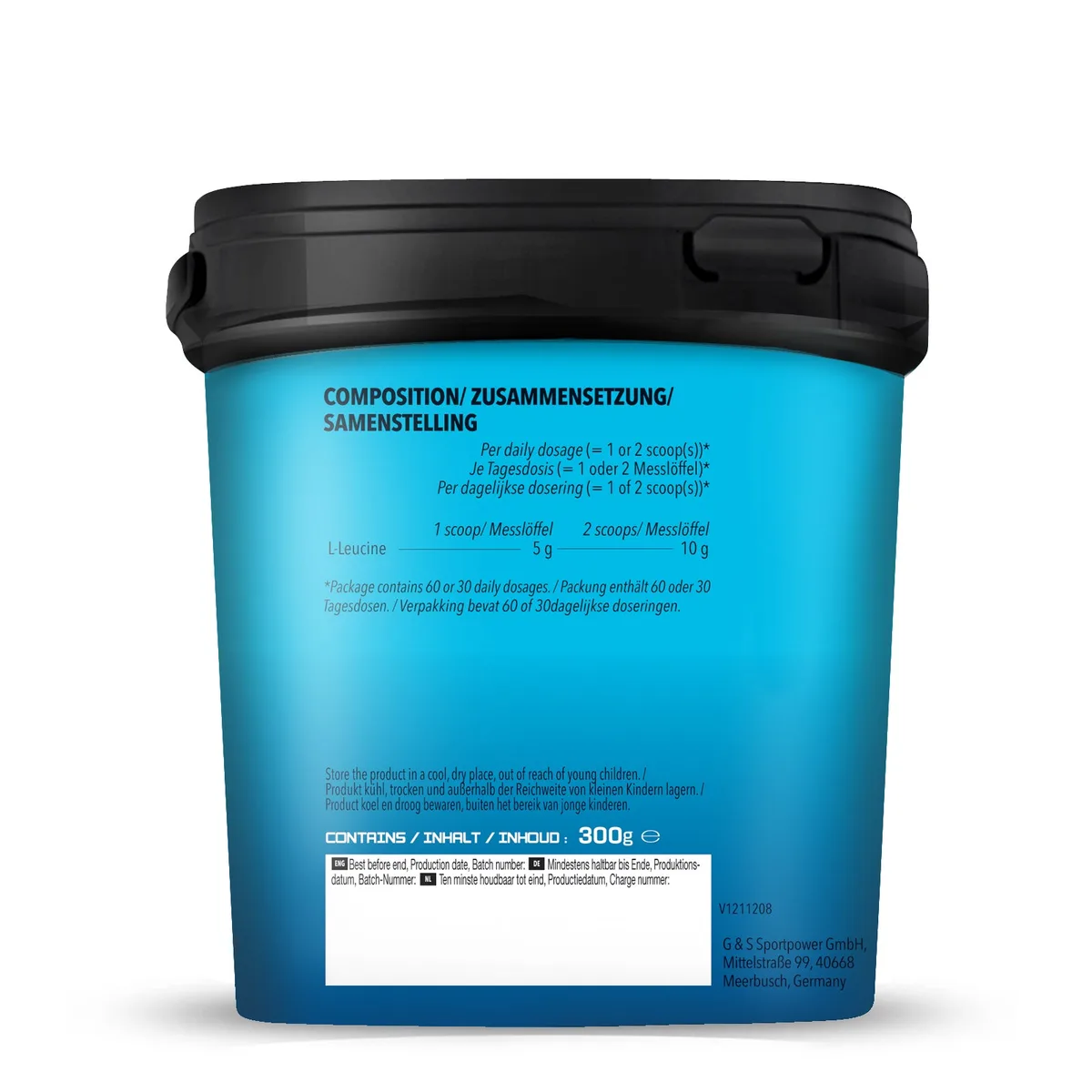L-Leucin (Essential Amino Acid) (300g) – Bild 3