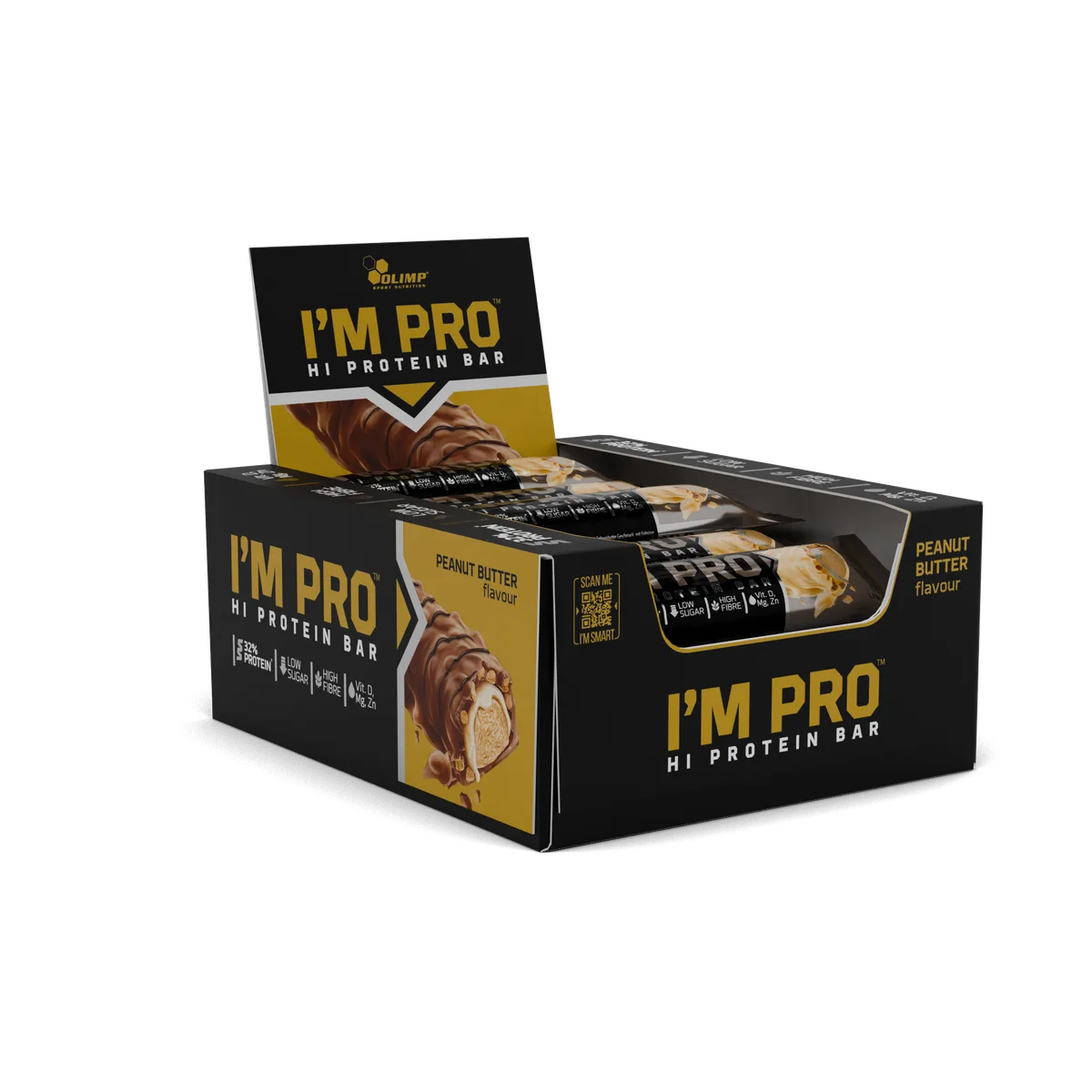 I'M PRO Protein Bar (15x40g) Peanut Butter