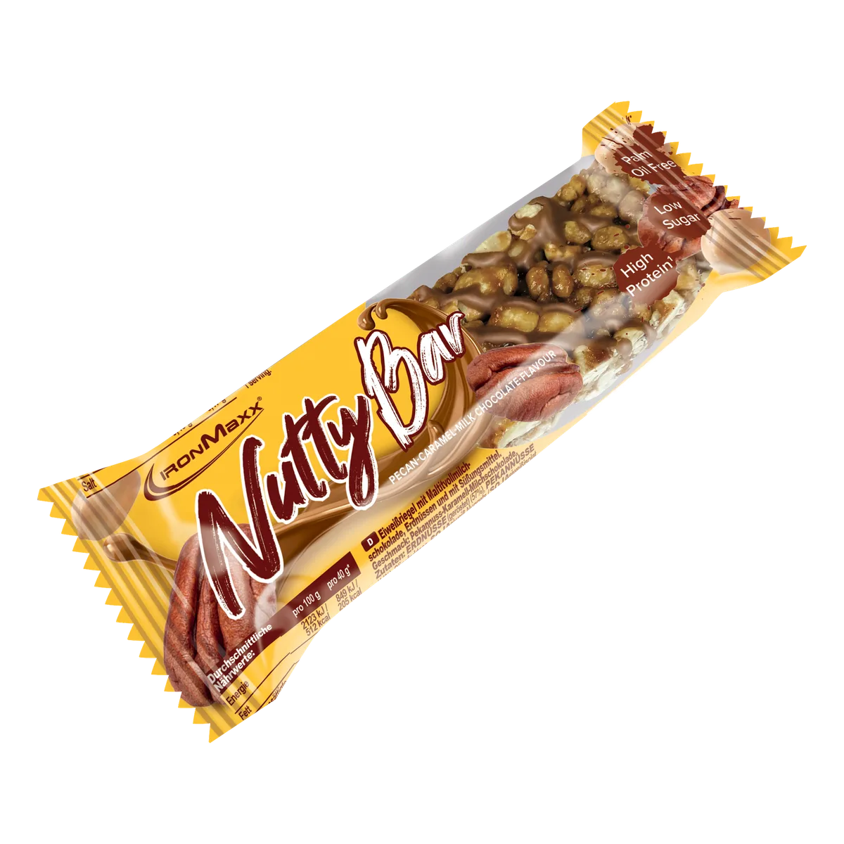 Nutty Bar (40g) - Pecan Caramel Milk Chocolate