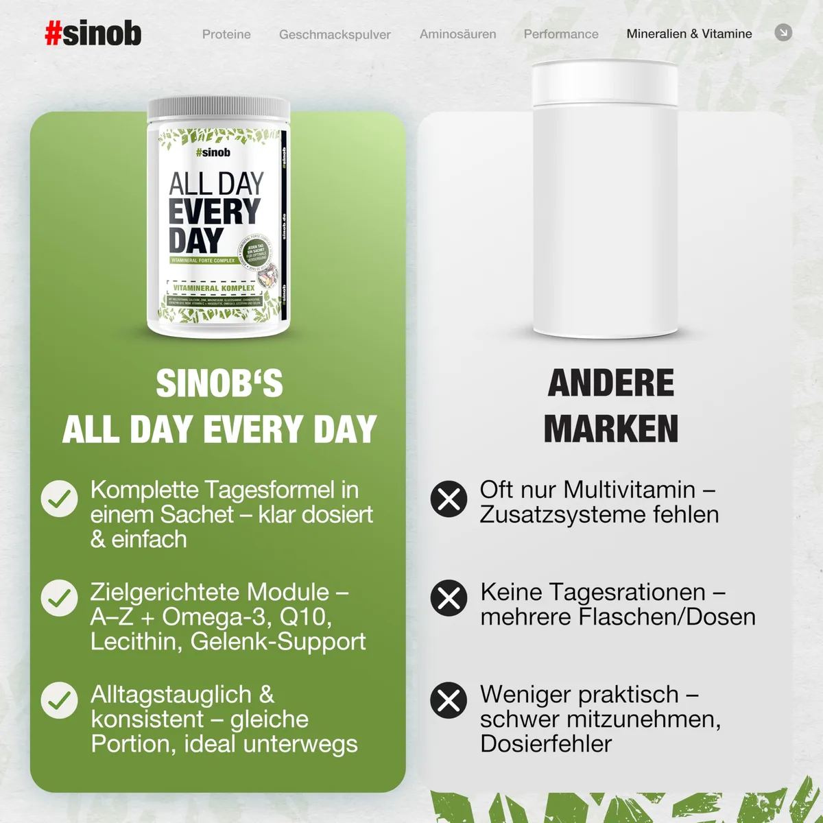All Day Every Day - Multivitamine und Mineralstoffe. Nahrungsergänzung mit Mikronährstoffen wie Omega-3, Coenzym Q10, A-Z Vitamine, Lecithin, Magnesium, Zink 1 x 30 Päckchen á 8 Einheiten. – Bild 6
