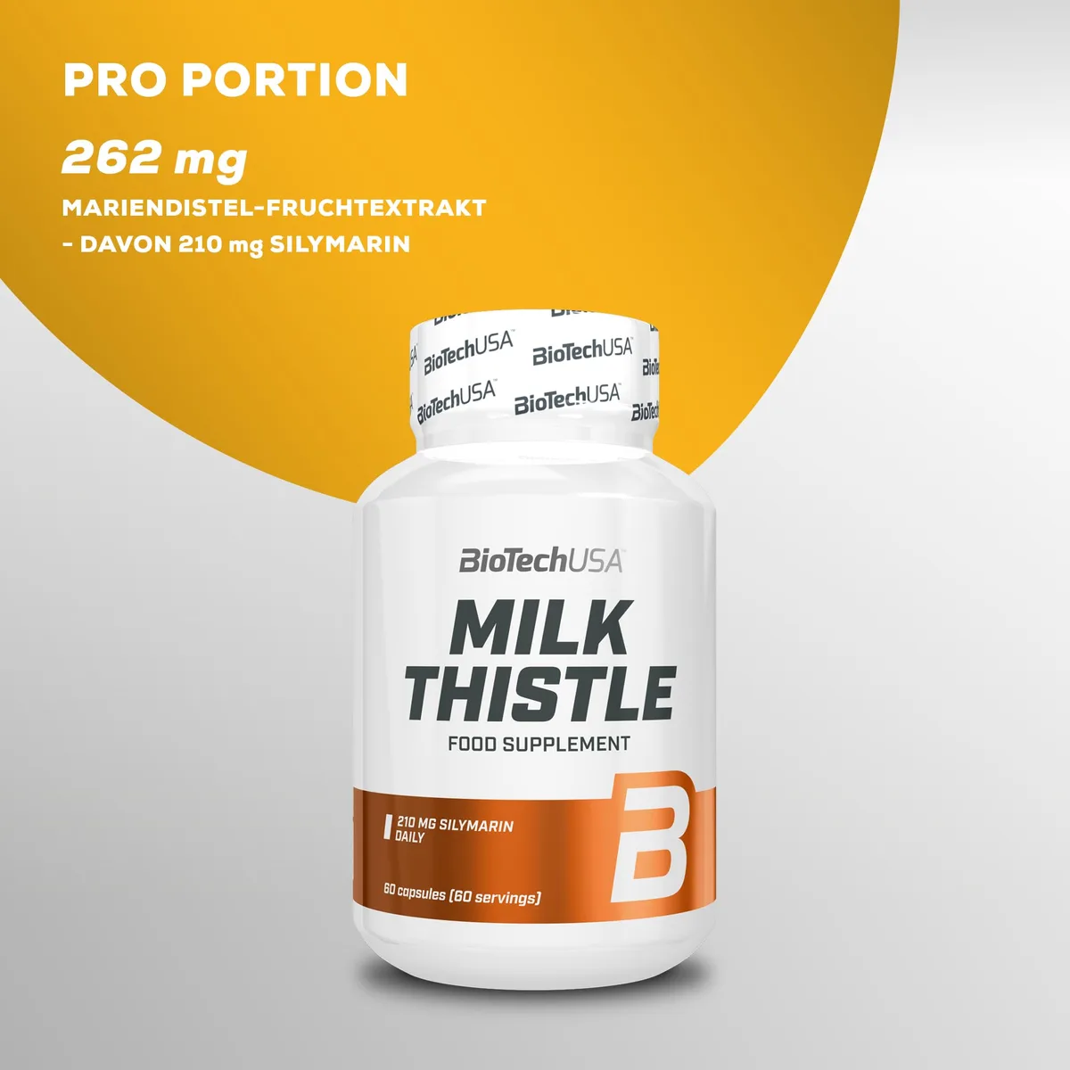 BioTechUSA Milk Thistle Nahrungsergänzungskapsel mit Mariendistel-Extrakt, 60 Kapseln – Bild 6