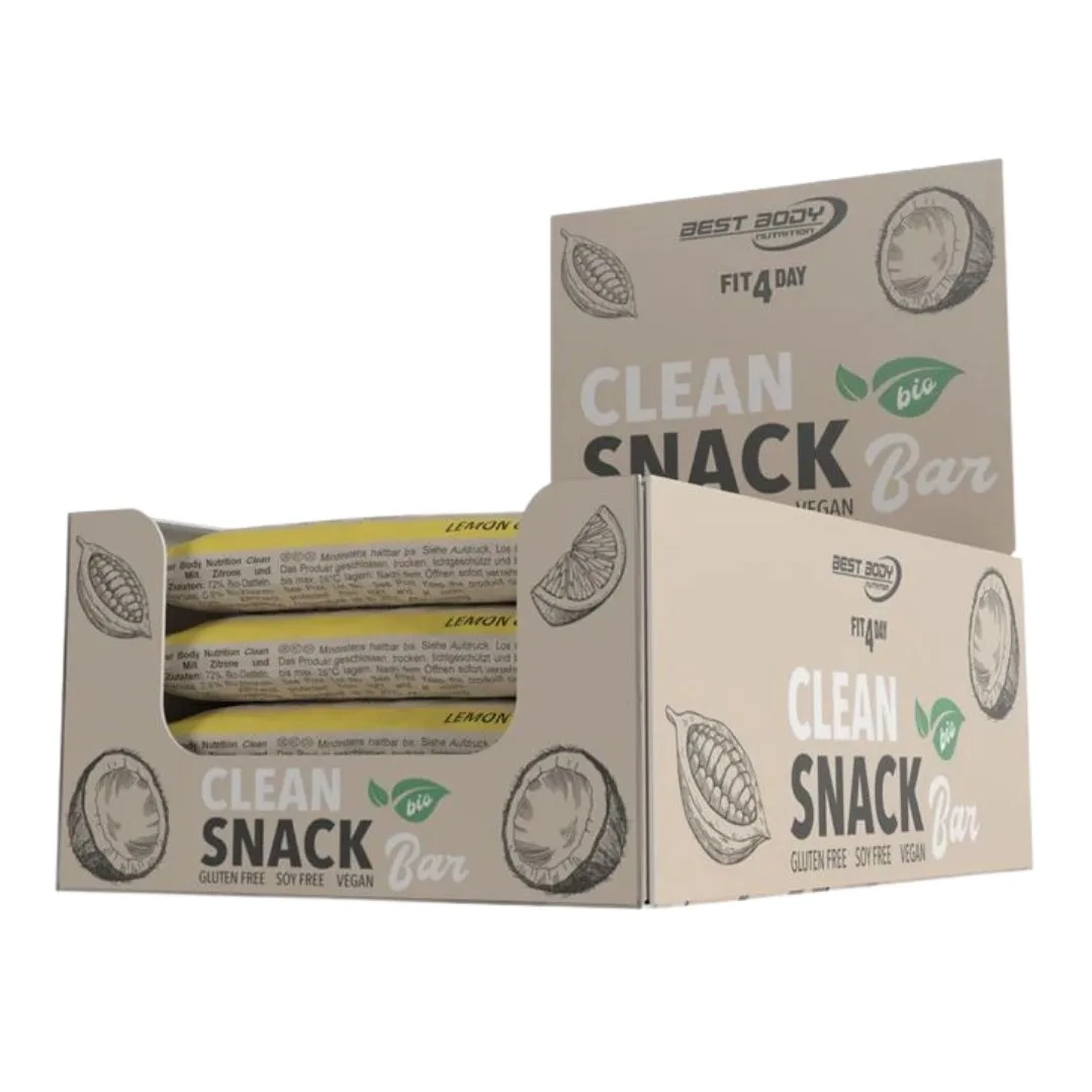 Best Body Nutrition Bio Clean Snack Bar - 20x50g im Karton