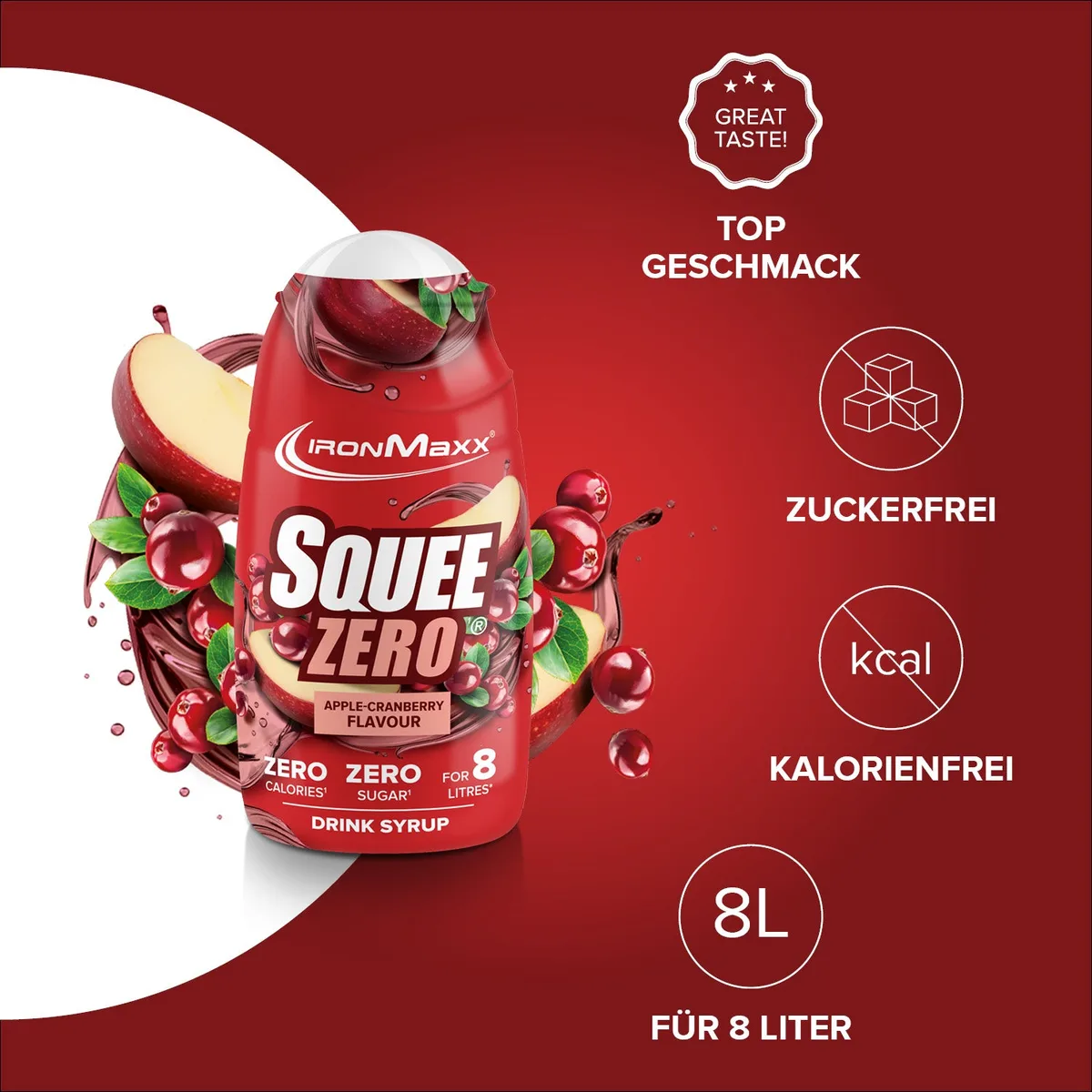SqueeZero (65ml) - Apple Cranberry – Bild 2