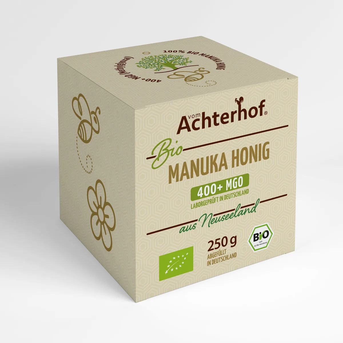 Manuka Honig Bio 400+ MGO (250g) – Bild 3