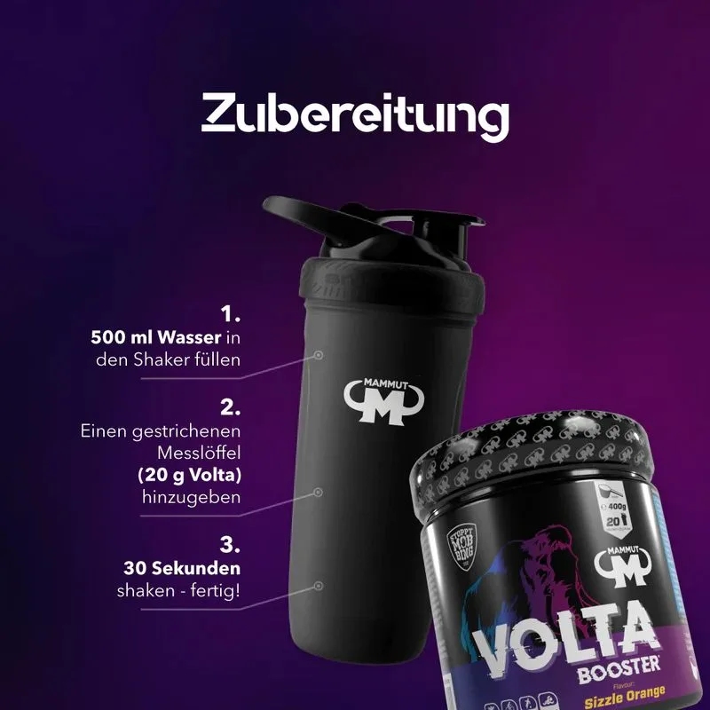 Volta Pre-Workout Booster Sizzle Orange (400g) – Bild 6