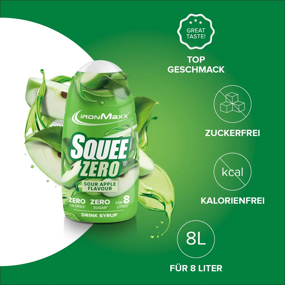 SqueeZero (65ml) - Sour Green Apple – Bild 2