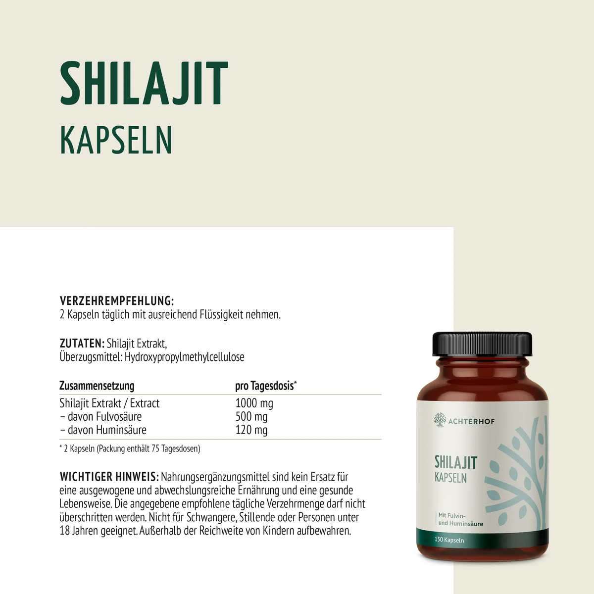 Shilajit Kapseln (150 Kapseln) – Bild 6