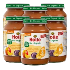 Apfel & Pflaume - 6x190g - Bio ab dem 6. Monat