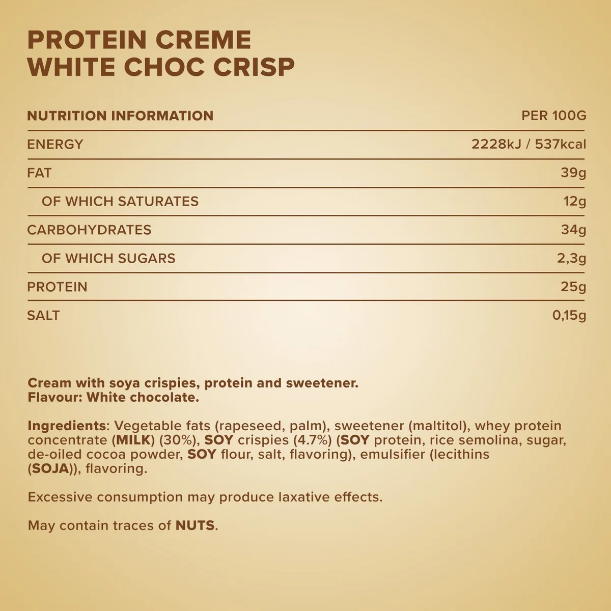 Protein Creme (250g) - Weiße Choc Crisp – Bild 4