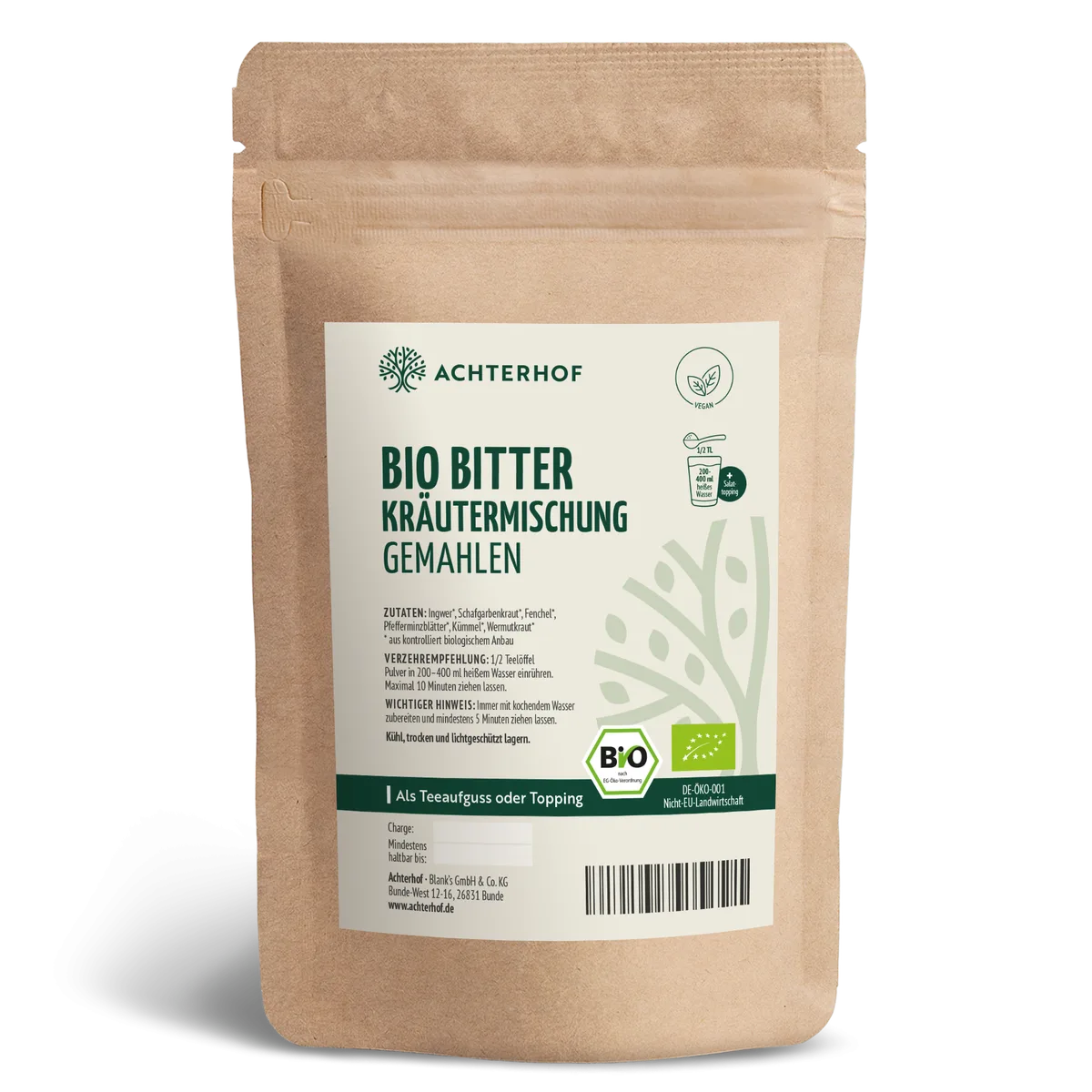 Bio Bitter Kräutermischung gemahlen (100g)