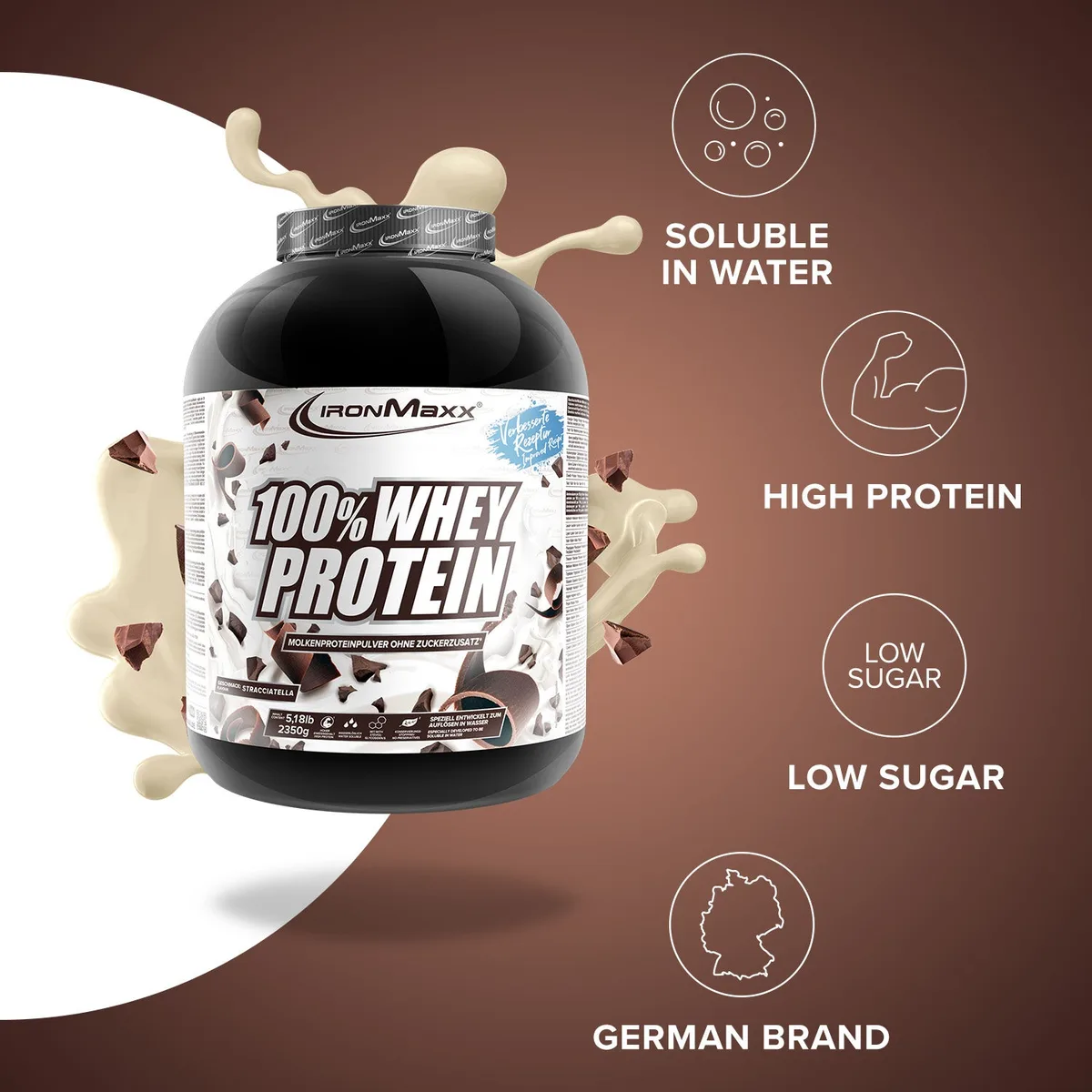 100% Whey Protein (2350g) - Stracciatella – Bild 7