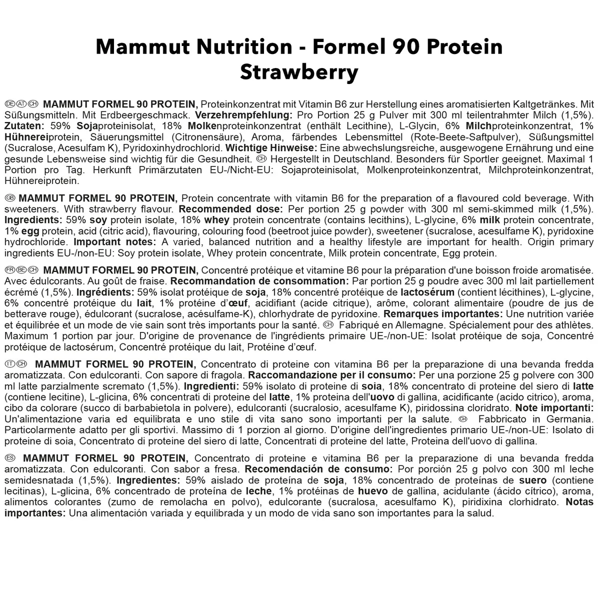 Formel 90 Protein (3000g) Erdbeer – Bild 7