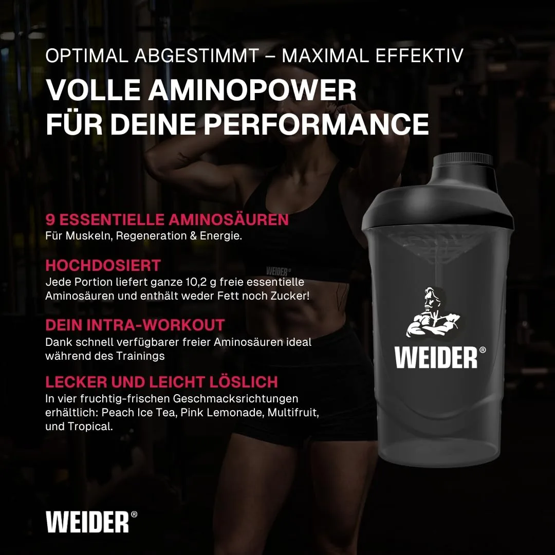 Weider Premium EAA Pulver - Essentielle Aminosäuren - BCAA 2:1:1 Verhältnis, vegan & zuckerfrei - 325g - Pink Lemonade – Bild 3