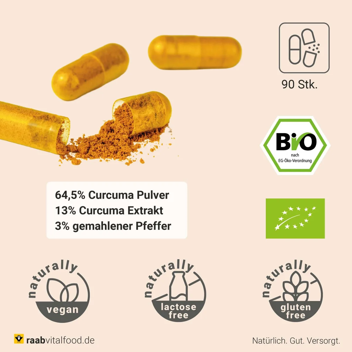 Curcuma Extrakt bio (90 Kapseln) – Bild 5