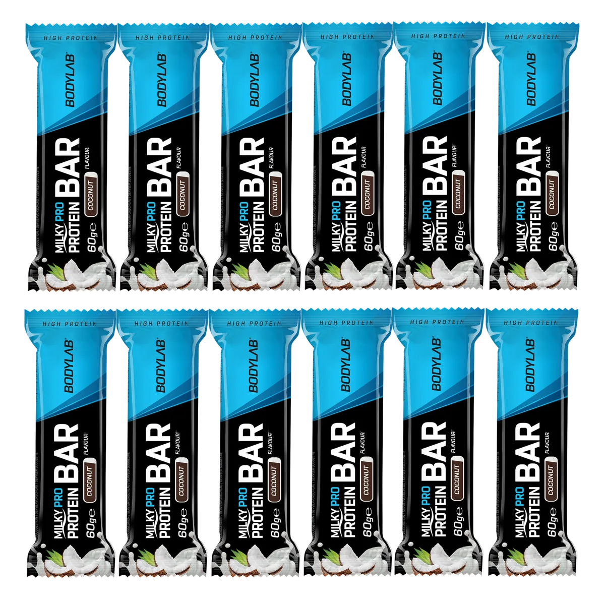 Milky Pro Protein Bar (12x60g) Kokosnuss – Bild 5