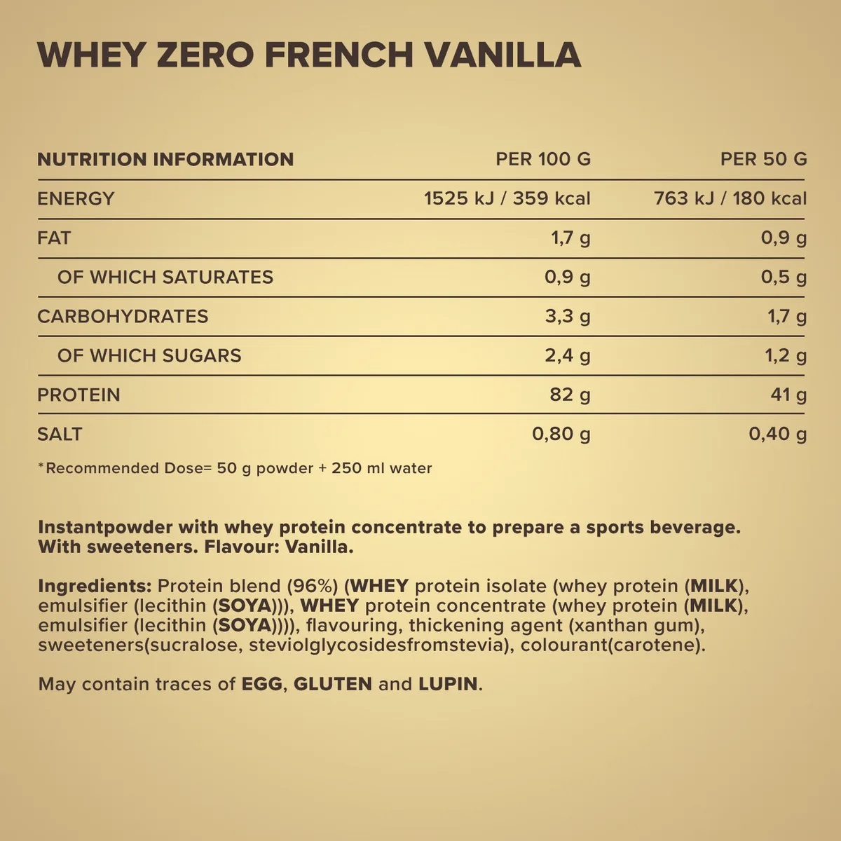 Whey ZERO (2270g) - French Vanilla – Bild 5
