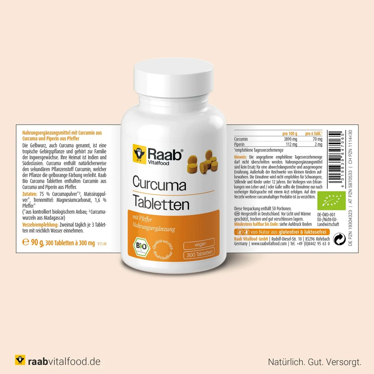 Bio Curcuma (300 Tabletten) – Bild 2