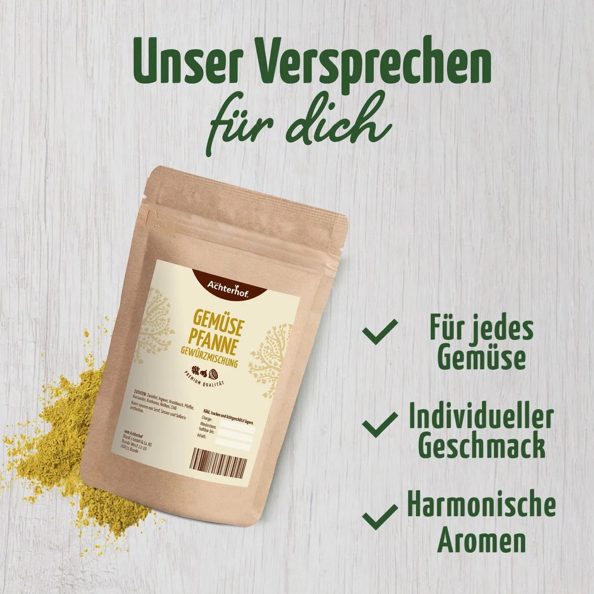 Gemüsepfanne Gewürzmischung (250g) – Bild 2