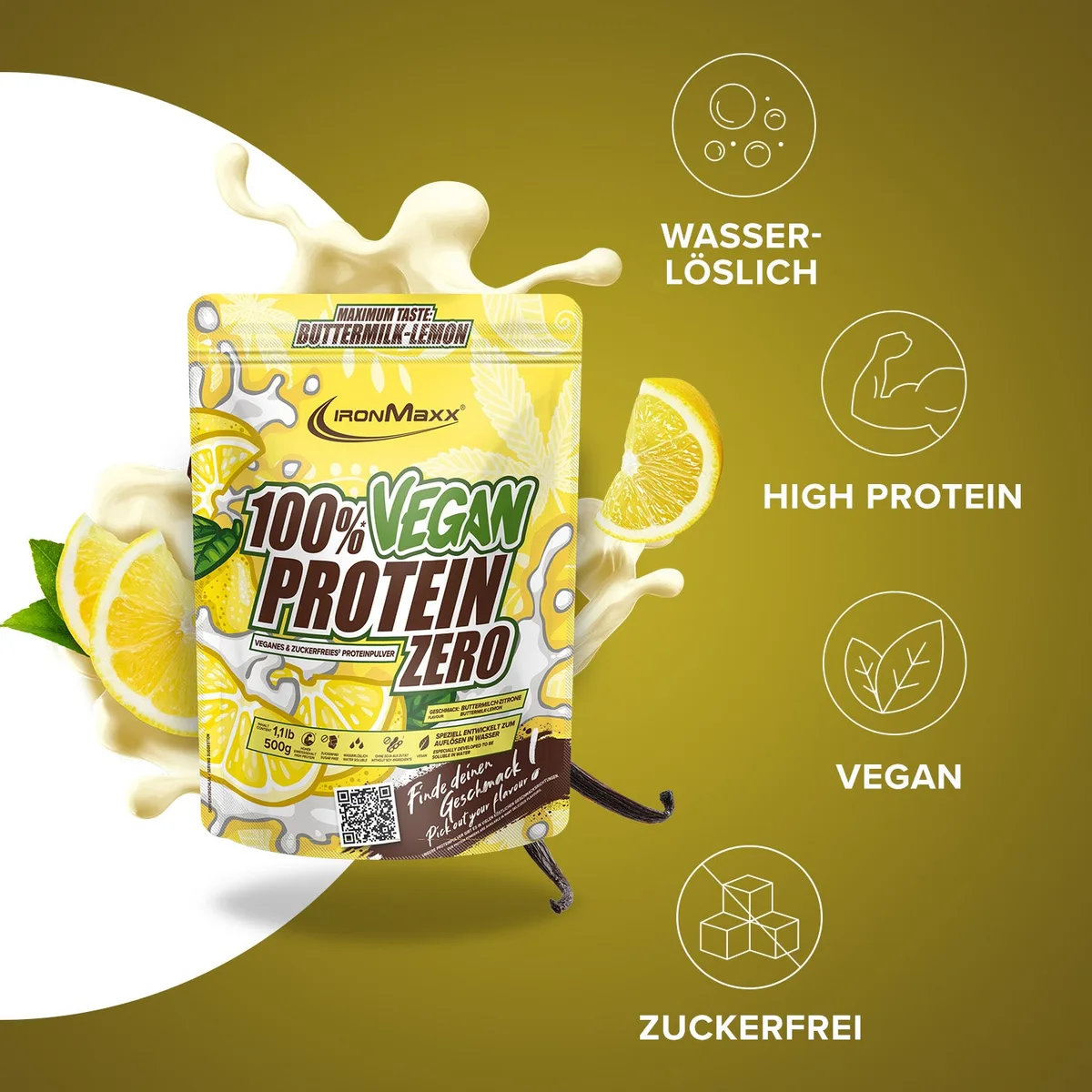 Vegan Protein Zero - buttermilk lemon – Bild 7