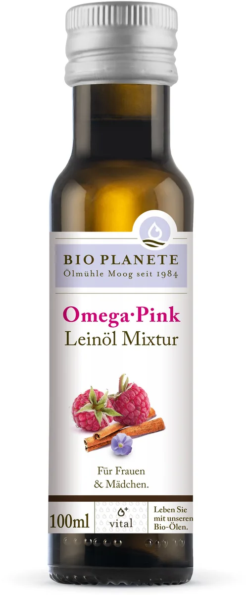 Omega Pink Leinölmixtur bio (100ml) – Bild 2