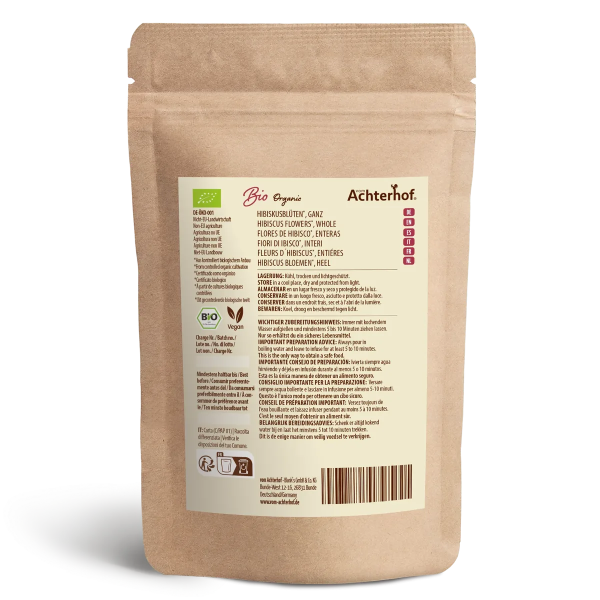 Hibiskusblüten ganz Bio (40g) – Bild 2