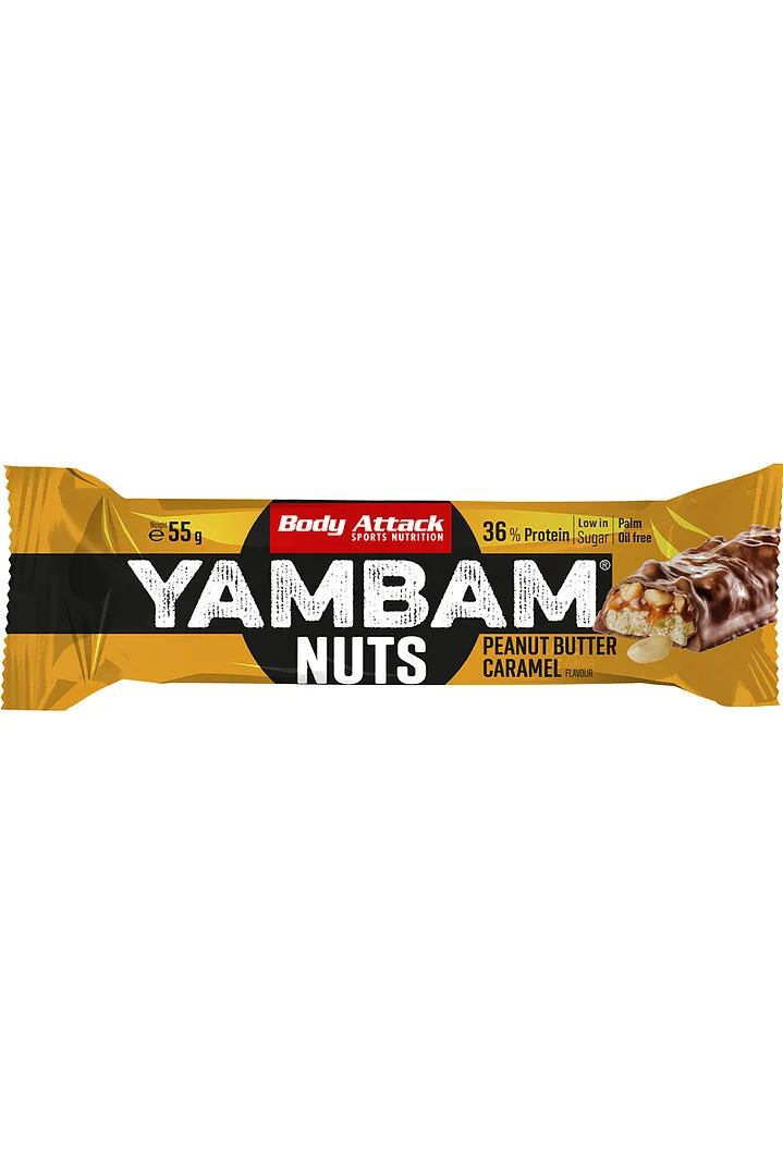 YamBam Nuts (15x55g) Peanut Butter Caramel