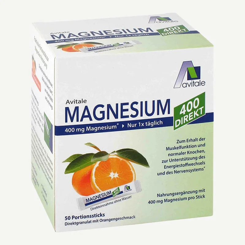 Avitale Magnesium 400 DIREKT, Orange Orange / 100 Stück – Bild 2