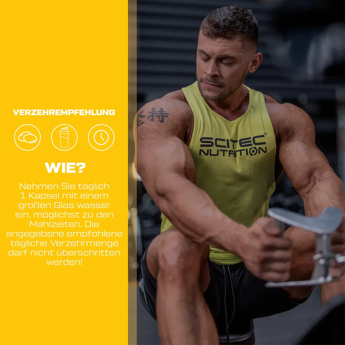 Scitec Nutrition C 1000 + Bioflavonoids, Nahrungsergänzungsmittel Kapseln mit Vitamin C, Hagebutte und Bioflavonoiden, 100 Kapseln – Bild 6