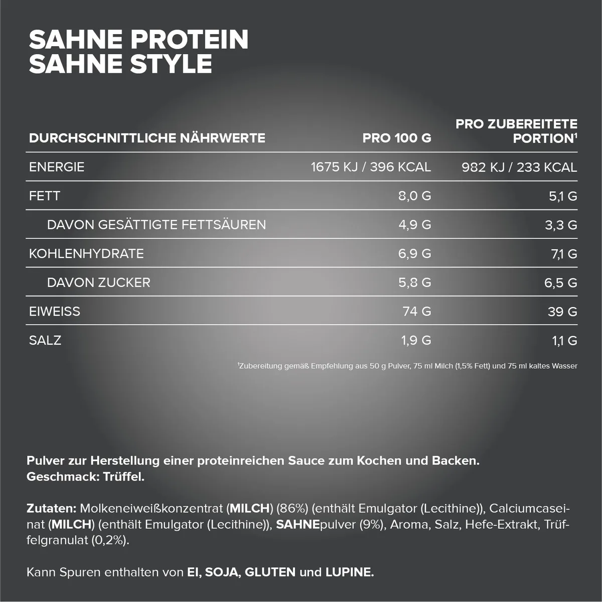 Sahne Protein (500g) - Trüffel – Bild 4