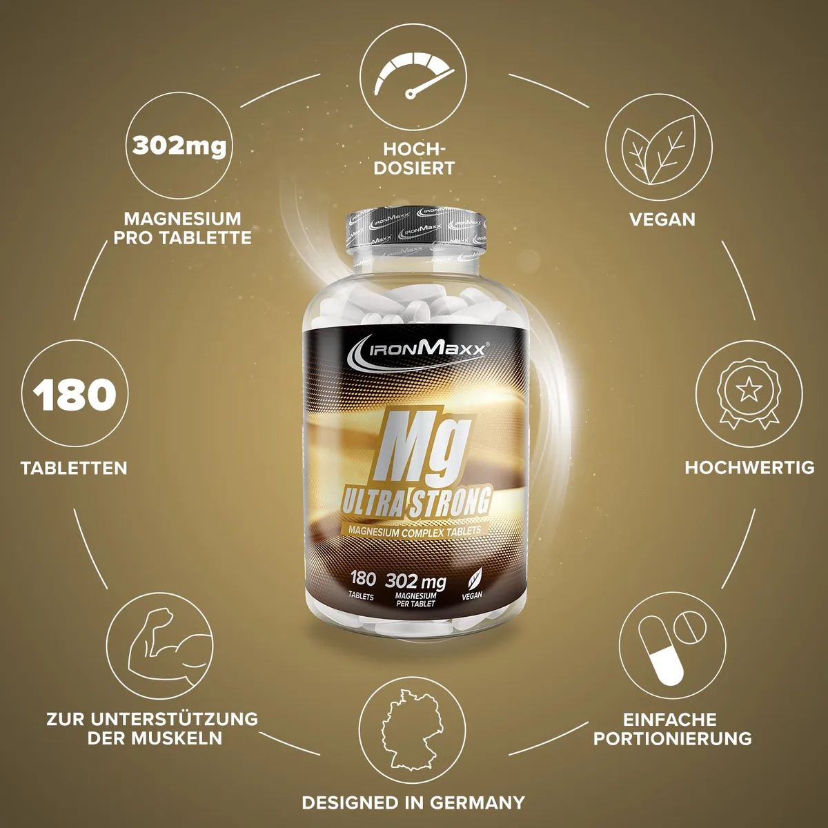 Magnesium Ultra Strong - 180 Tabletten – Bild 5