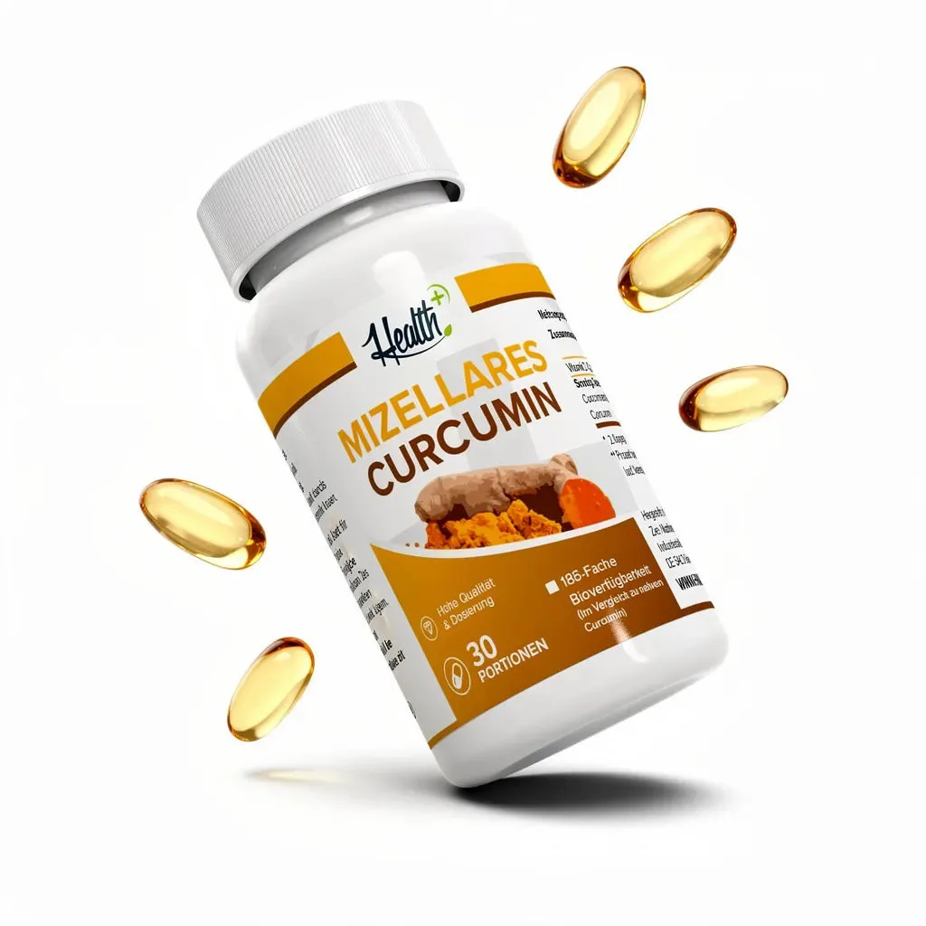 HEALTH+ MIZELLARES CURCUMIN, 60 Kapseln – Bild 2