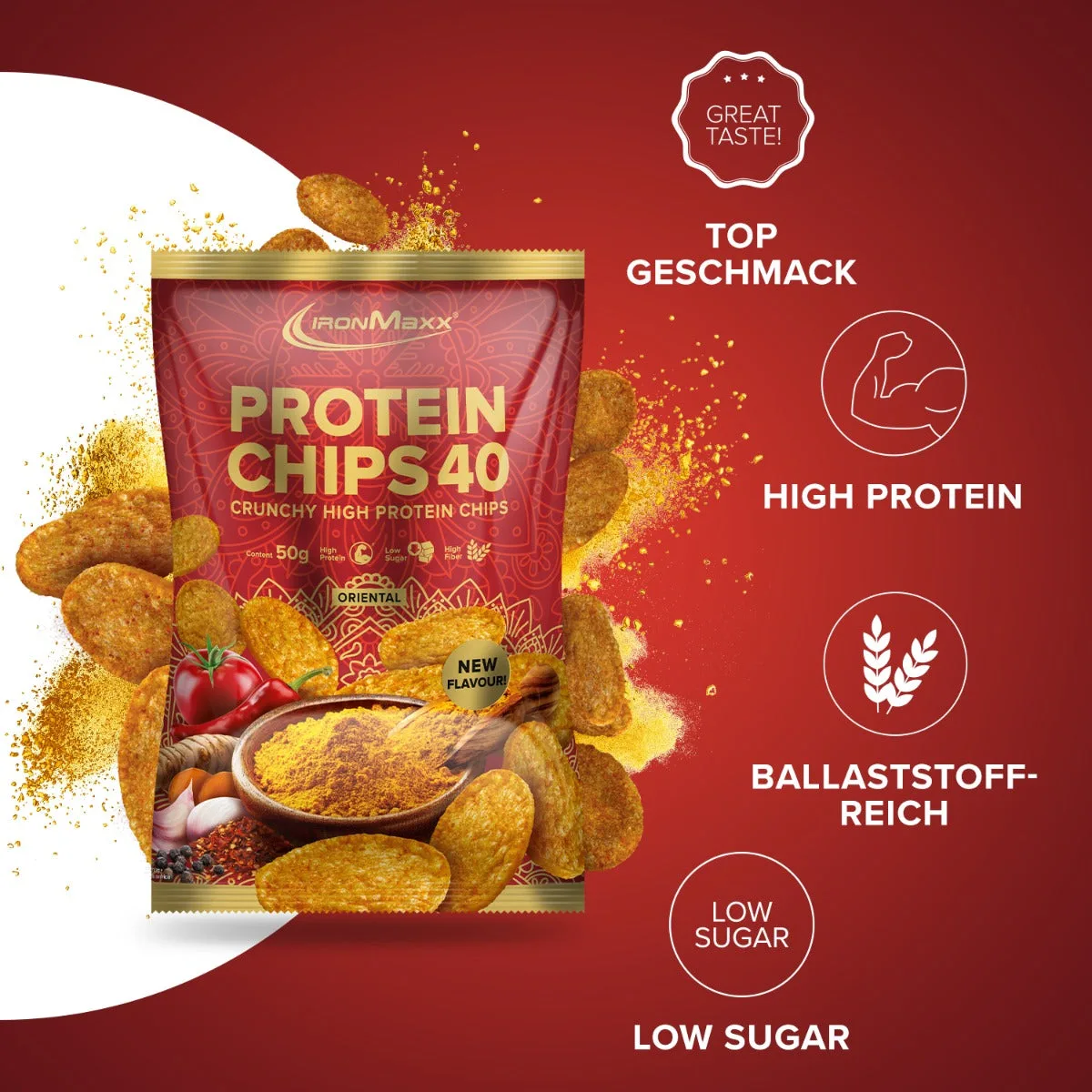 Protein Chips 40 (50g) - Oriental – Bild 2